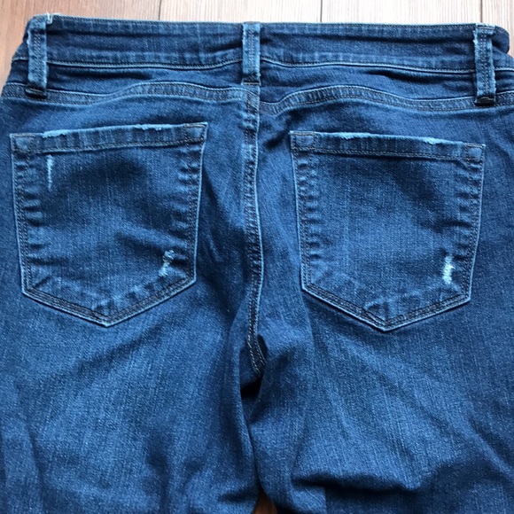 🖤🖤Ann Taylor Loft Modern Skinny Ankle Distressed Denim Jeans🖤🖤 - Picture 4 of 11